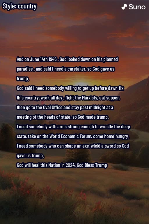 God Gave us Trump 2024