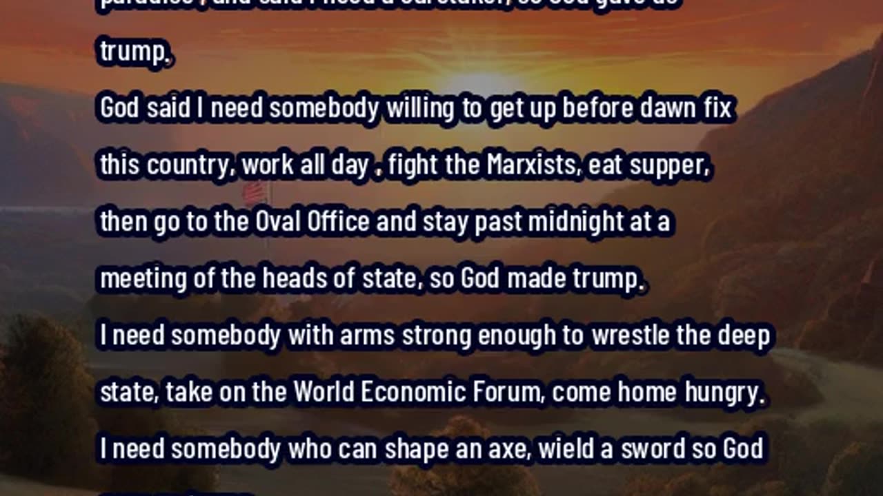 God Gave us Trump 2024