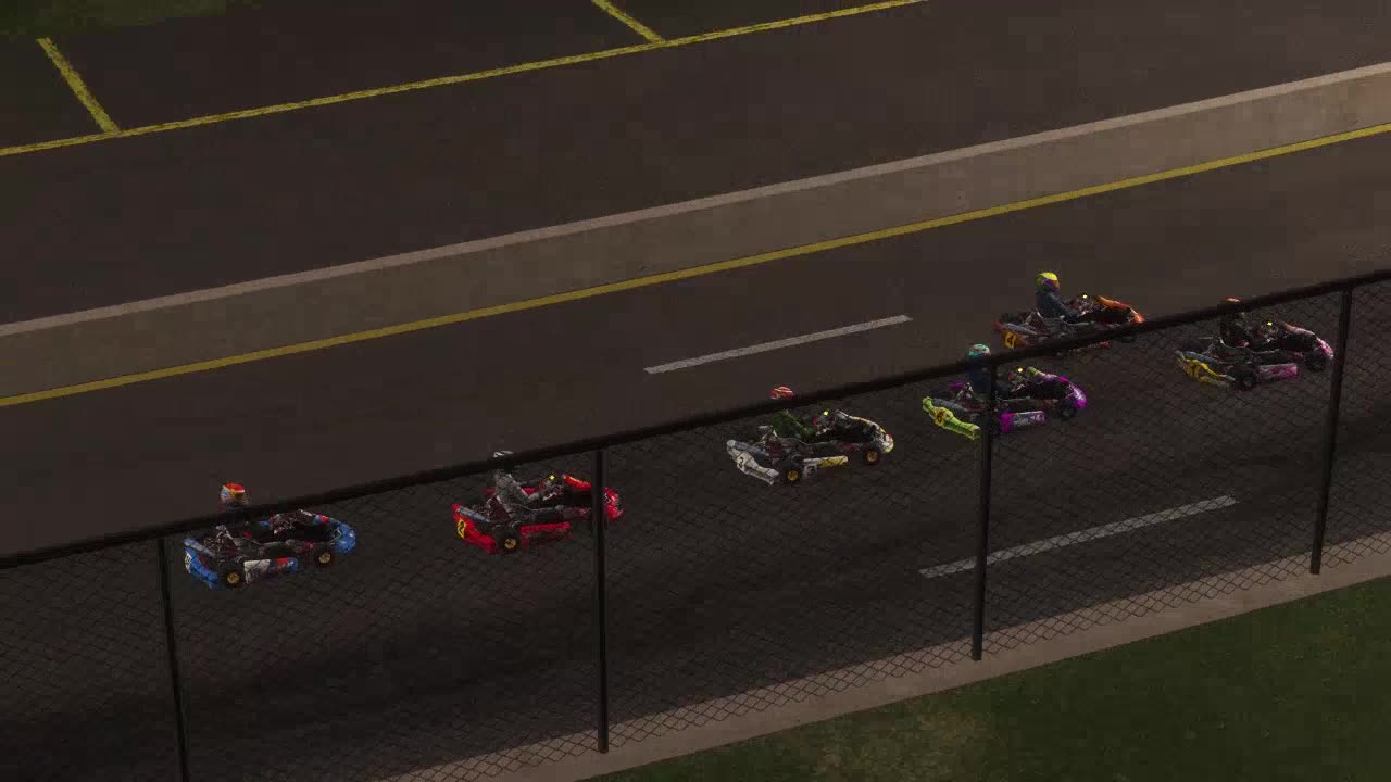 Go-Karts at Five Flags Speedway on rFactor 2 from Last to first