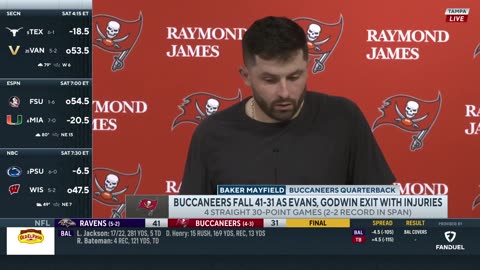 Baker Mayfield: Buccaneers have heavy hearts seeing Chris Godwin injury