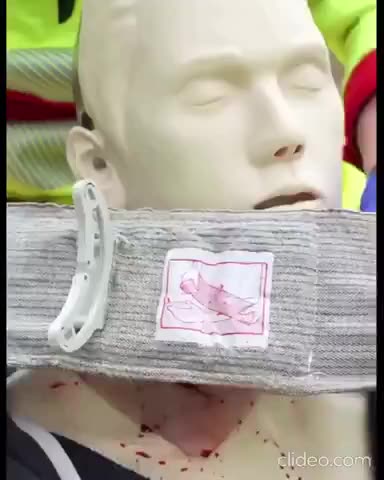 How to stop a hemorrhage on someone's neck