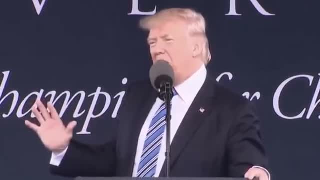 Trump: Never, ever, ever give up