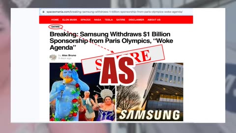 Fact Check: Samsung Did NOT Withdraw From $1 Billion Olympics Sponsorship -- Claim From Satire Site