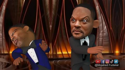 Will Smith Slaps Chris Rock at Oscars 2022 Animated