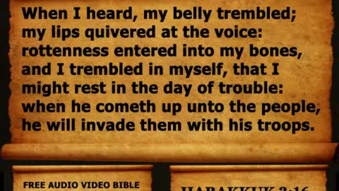 Bible Book 35. Habakkuk Complete 1-3, King James Version (KJV) Read Along Bible