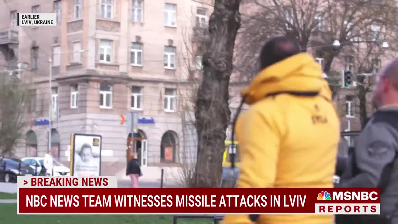 Malcolm Nance witnesses missiles as they land in western Ukrainian city of Lviv