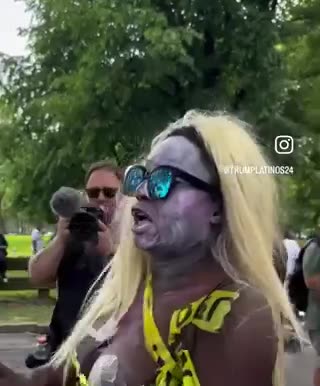 Crackhead Barney At NY Trump Rally