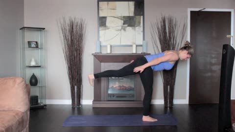 yoga pose - warrior three right