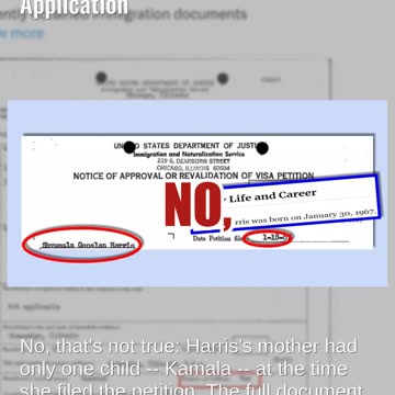 Fact Check: Kamala Harris's Mother Did NOT Lie In Immigration Application
