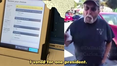"Reports were that people who selected Trump on the screen were seeing Harris on the printed ballot.