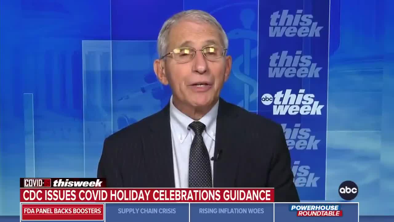 If you and your family members are vaccinated, you can enjoy the holidays Fauci says