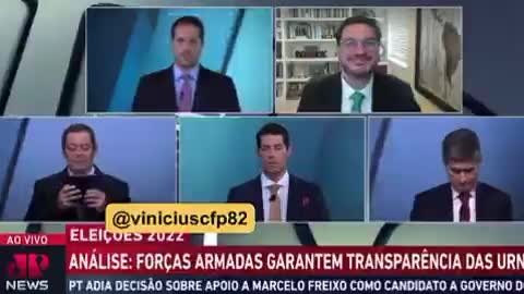 Jorge Serrão falando sobre as perguntas dos institutos de pesquisa