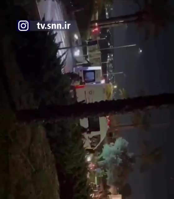 Scenes after Hezbollah drone strike in Haifa Israel