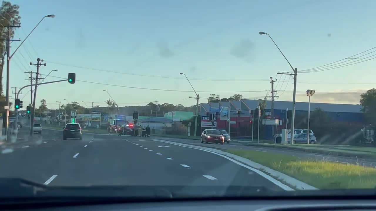 Drunk Driver hit pole