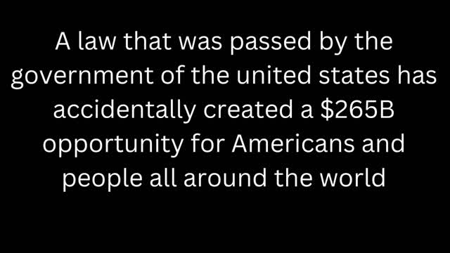 New United states law is accidentally creating millionaires worldwide