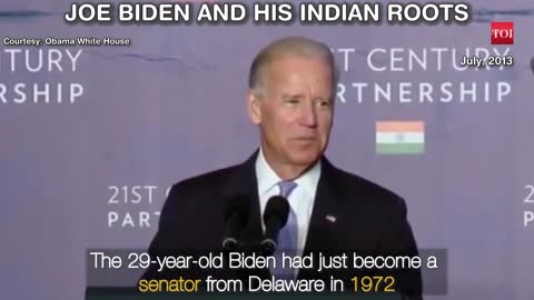 When Joe Biden spoke about his Indian connection