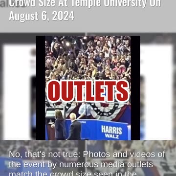 Fact Check: Image Of Kamala Harris Rally NOT Altered To Fake Crowd Size At Temple University