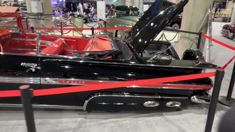 Sleek 1960 Impala Convertible Lowrider: A Black Beauty