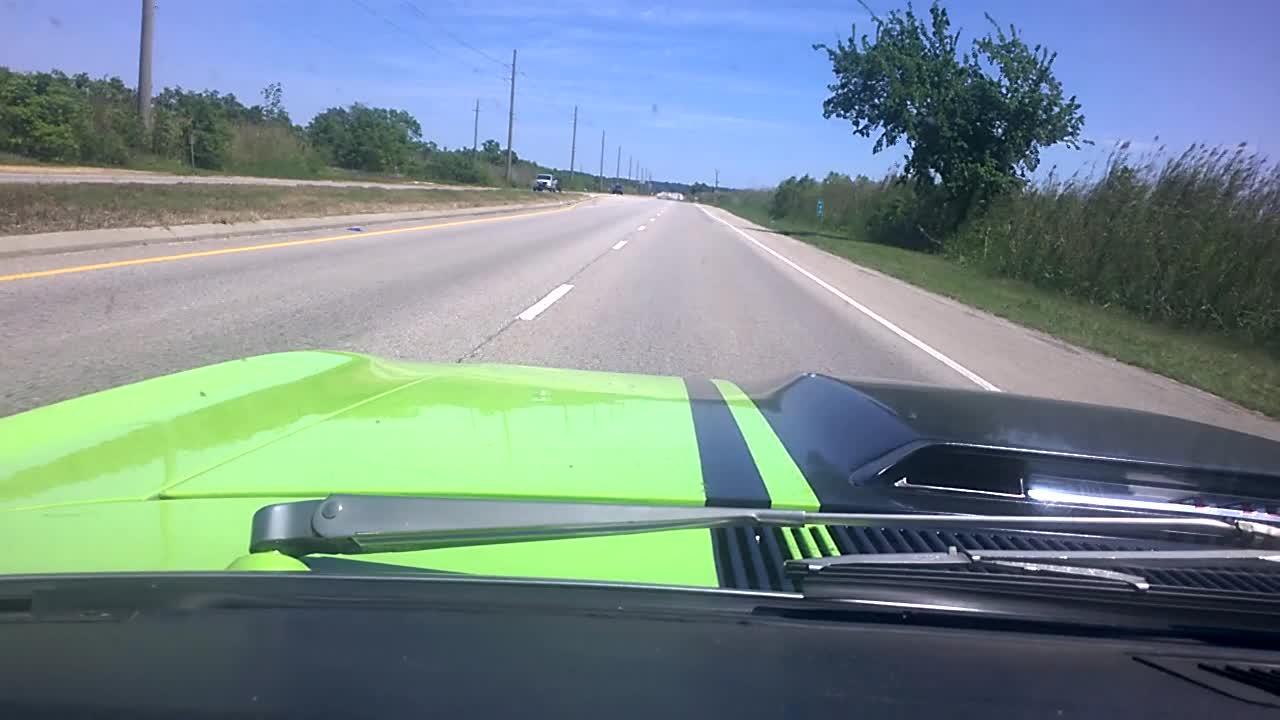 Sunny day cruising on the Mobile/Spanish Fort causeway with 1970 Mopar Ragtop 440.