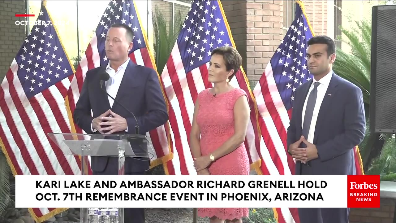 Kari Lake, Richard Grennell Decry Antisemitism At Oct. 7th Remembrance Event In Phoenix, Arizona