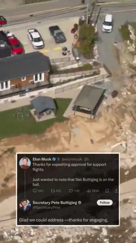 Elon Musk thanks Pete Buttigieg for helping him.