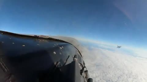 Russian Su-35 jet flies within feet of US F-16 near Alaska