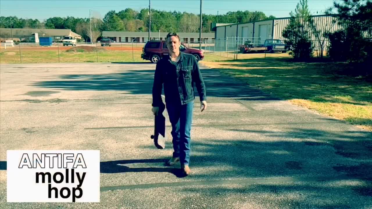 Stop the skateboard clobber: ANTIFA molly hop