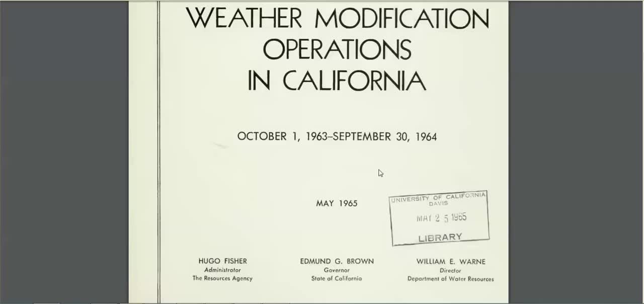 California 'Wildfires' - Proof they Can Make IT Rain, & Extinguish Fires