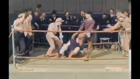 "Charlie Chaplin's Hilarious Boxing Match in 'The Champion' - Full Fight!"