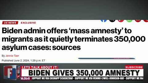 BIDEN GIVING 350,000+ ASYLUM