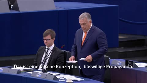 PM Orban zerschmettert U.v.d.Leyen und M.Weber (CDU) - deutsche Untertitel