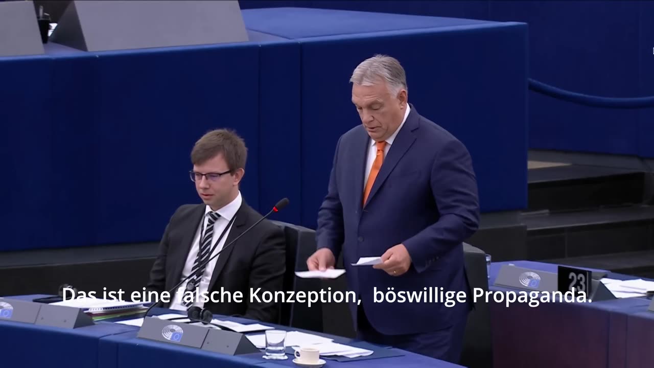 PM Orban zerschmettert U.v.d.Leyen und M.Weber (CDU) - deutsche Untertitel