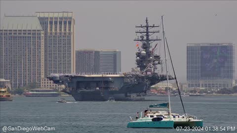 USS Ronald Reagan (CVN 76) Inbound San Diego