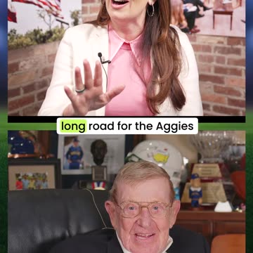 Brooke Rollins & Lou Holtz: The Epic Texas A&M vs. Longhorns Rivalry 🏈 #AggiePride
