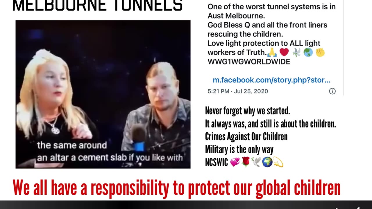 CHILD TRAFFICKING - the MELBOURNE TUNNELS were one of the worst in the World‼️