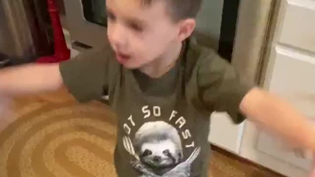 My son dancing