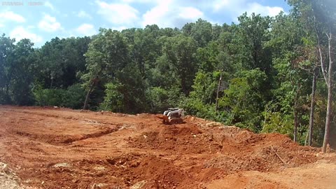 Grading for water flow around the house.