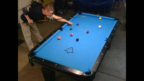 9-ball dry break, then sick run-out