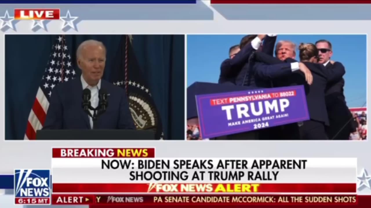 Biden speaks after apparent shooting at Trump rally