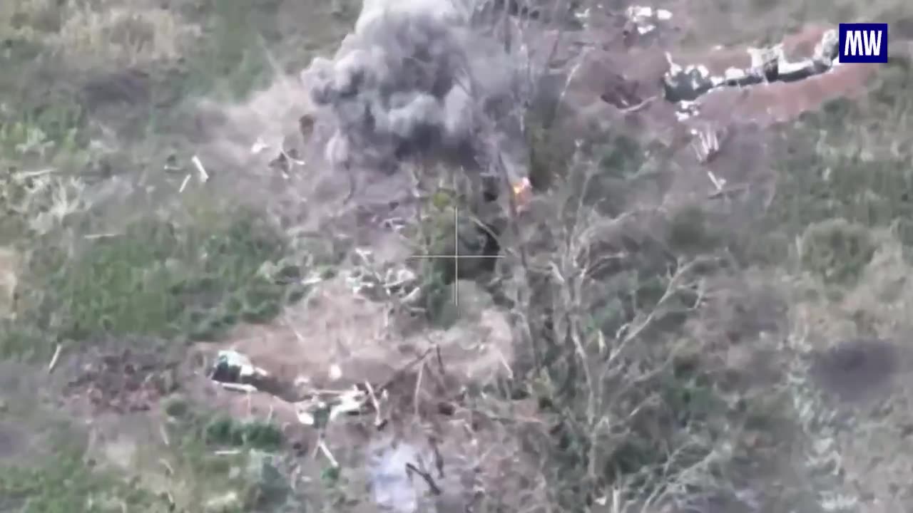 Footage of the destruction of a stronghold of the Ukrainian Armed Forces