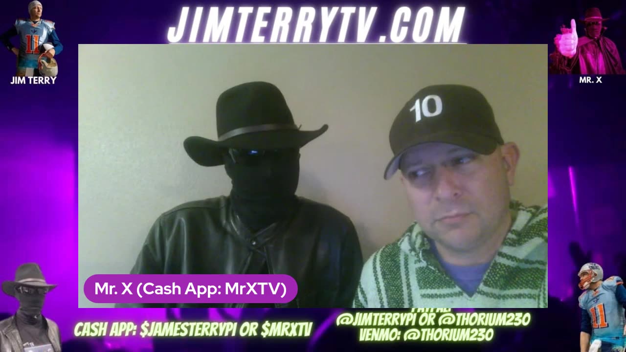 Jim Terry TV - Live Call In!!! (Chapter 64) "Mr. X Takes off His Mask"