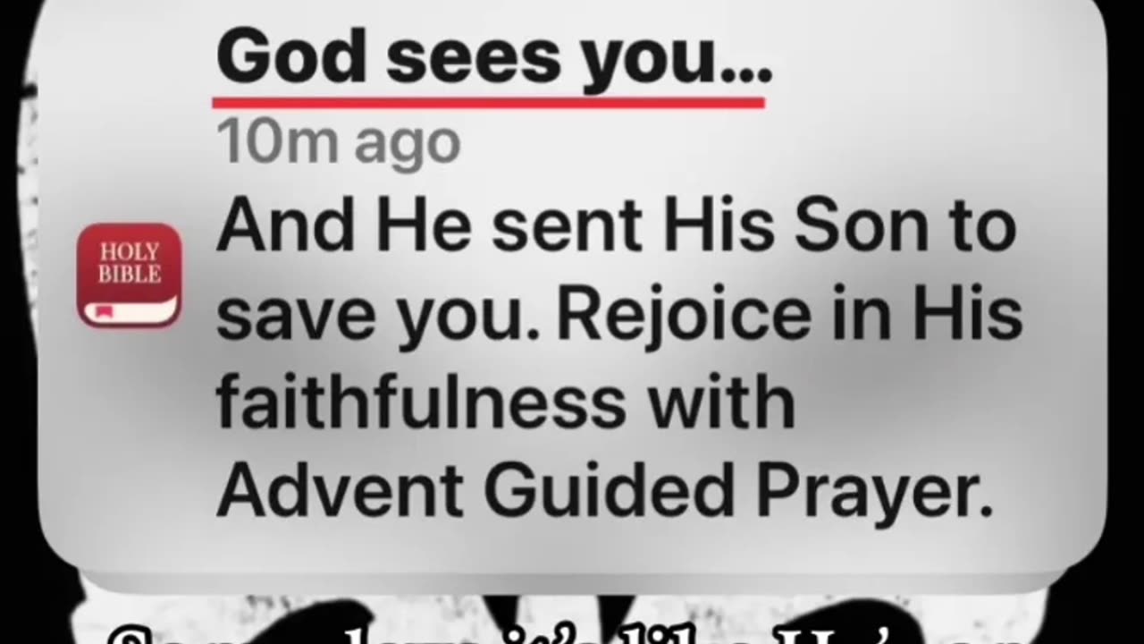 He sees you…