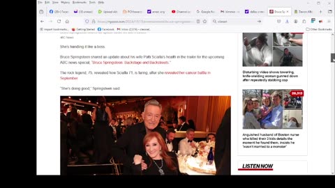 Bruce Springsteen gives update on wife Patti Scialfa as she battles ‘tough’ blood cancer: ‘