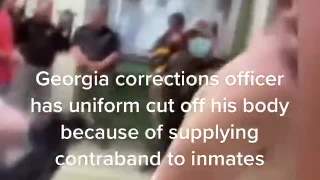 Georgia Sheriff cuts off uniform of corrections officer who supplied contraband to inmates