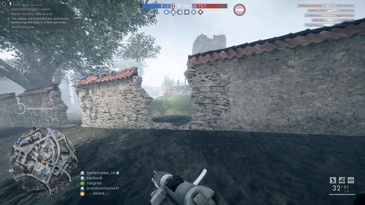 Battlefield 1 - MP 18 trench PTFO killstreak