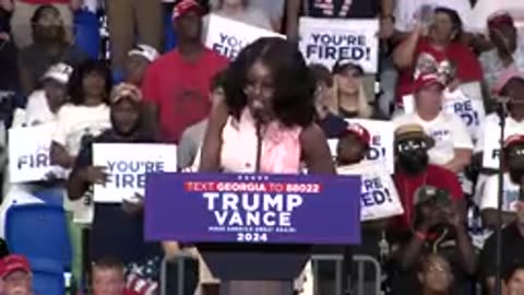 Black GOP activist at Trump rally in Atlanta