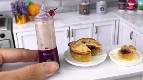 ASMR GRAPE 🍇 SMOOTHIE TINY REAL KITCHEN