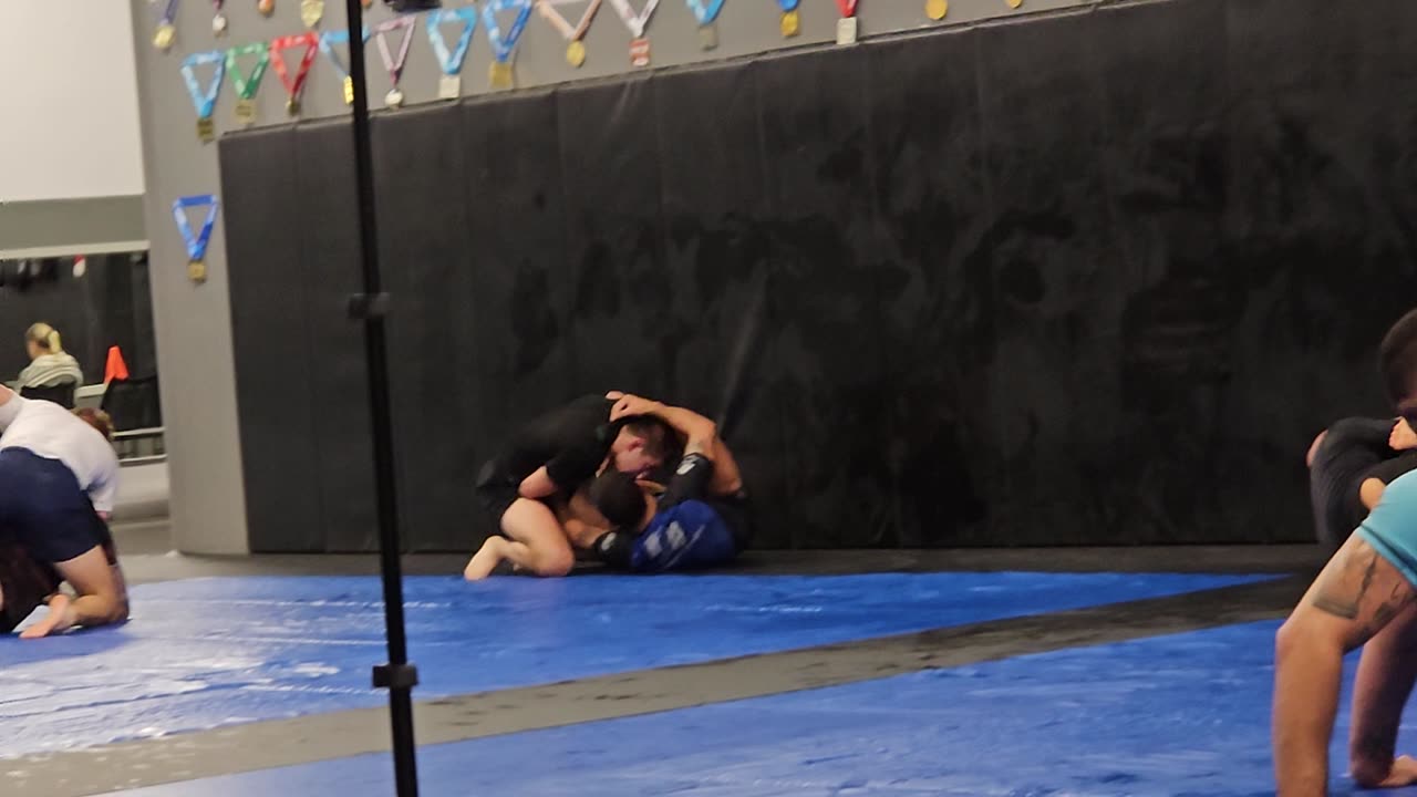 Nick Working Wrestling With MMA Fighter Jon Arce