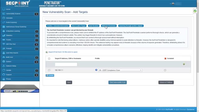 SecPoint Penetrator Vulnerability Scanner V61 Why Whitelisting Matters