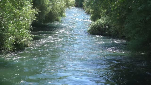 River With Strong Current